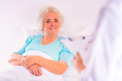 elderly woman smiling